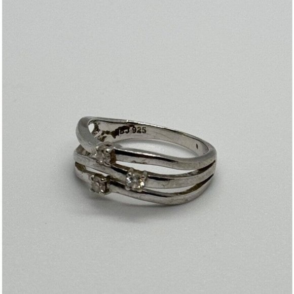 925 STERLING SILVER CZ RING SIZE 6 - Picture 7 of 8